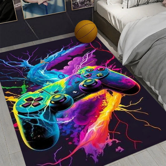 Gaming controller design non-slip room rug