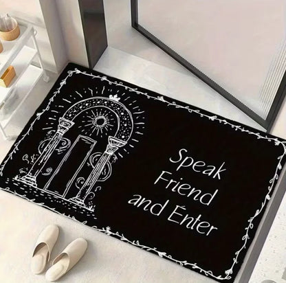 Vintage “Speak Friend and Enter” Doormat