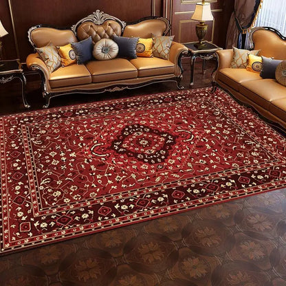 VIKAMA Vintage Persian Crystal Rug Ethnic Living Room Bedroom Carpet