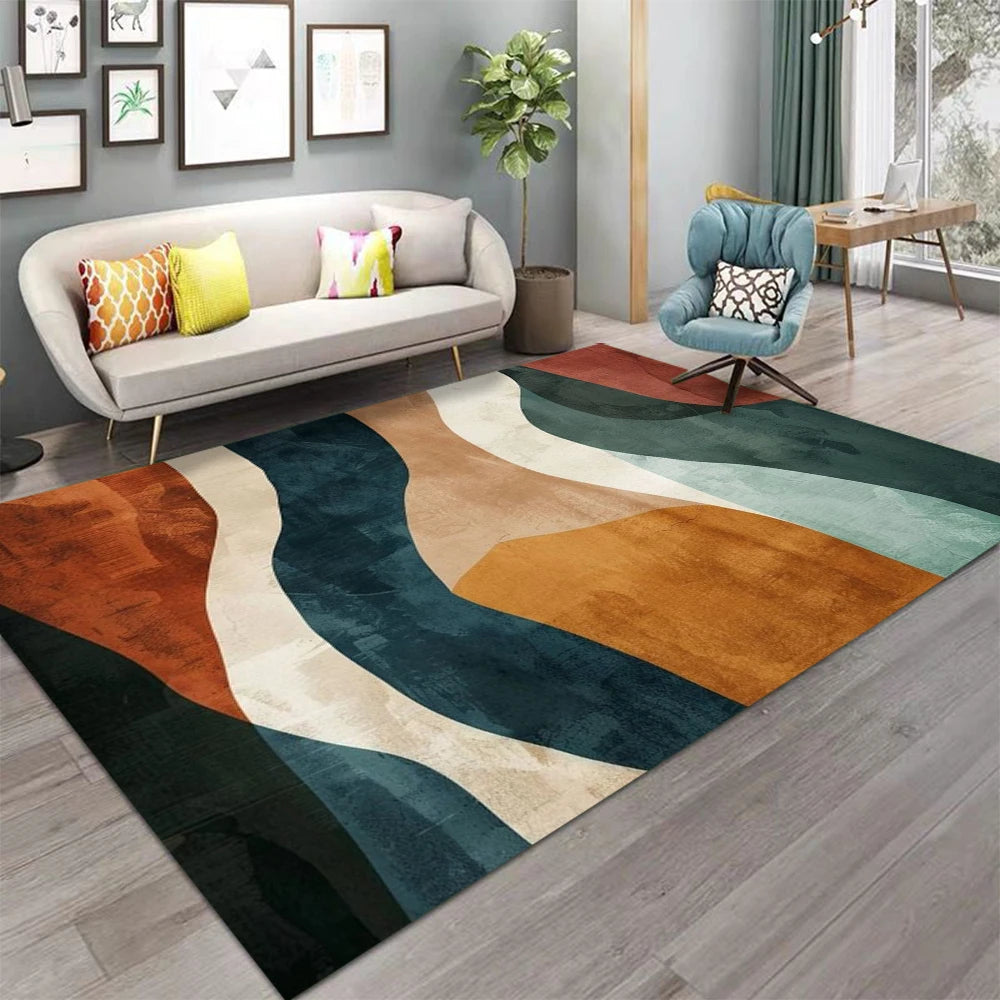 Modern Abstract Geometric Area Rug