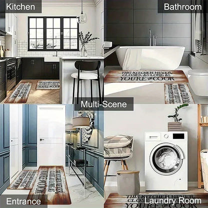 VIKAMA Christmas Themed Anti-Slip Floor Mat