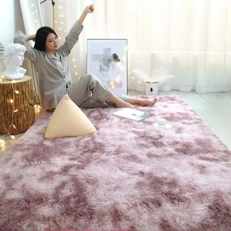 VIKAMA Silk Wool Rug Bedroom Living Room Kids Prayer Carpet Large Decor