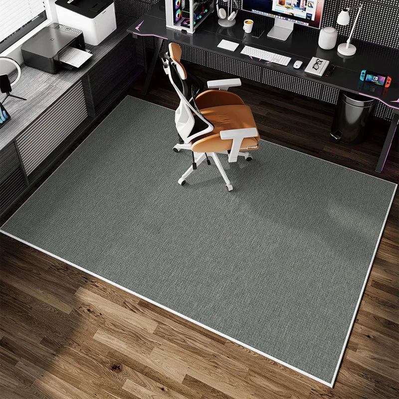 VIKAMA Simple Gaming Room Carpet Non-Slip Swivel Chair Study Bedroom Floor Mat