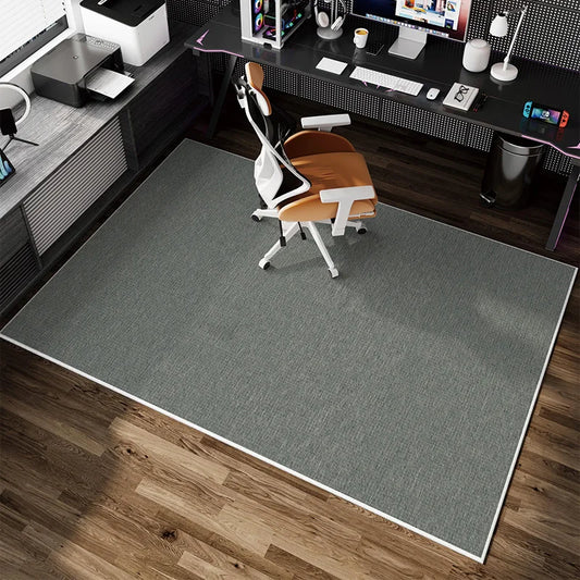 VIKAMA Simple Gaming Room Carpet Non-Slip Swivel Chair Study Bedroom Floor Mat