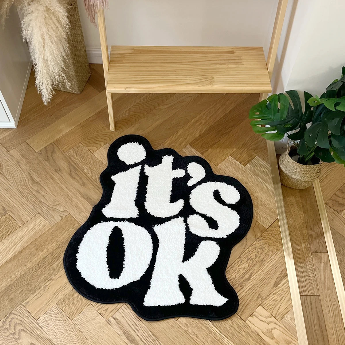 “It’s OK” Tufted Fluffy Plush Rug