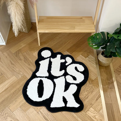 “It’s OK” Tufted Fluffy Plush Rug