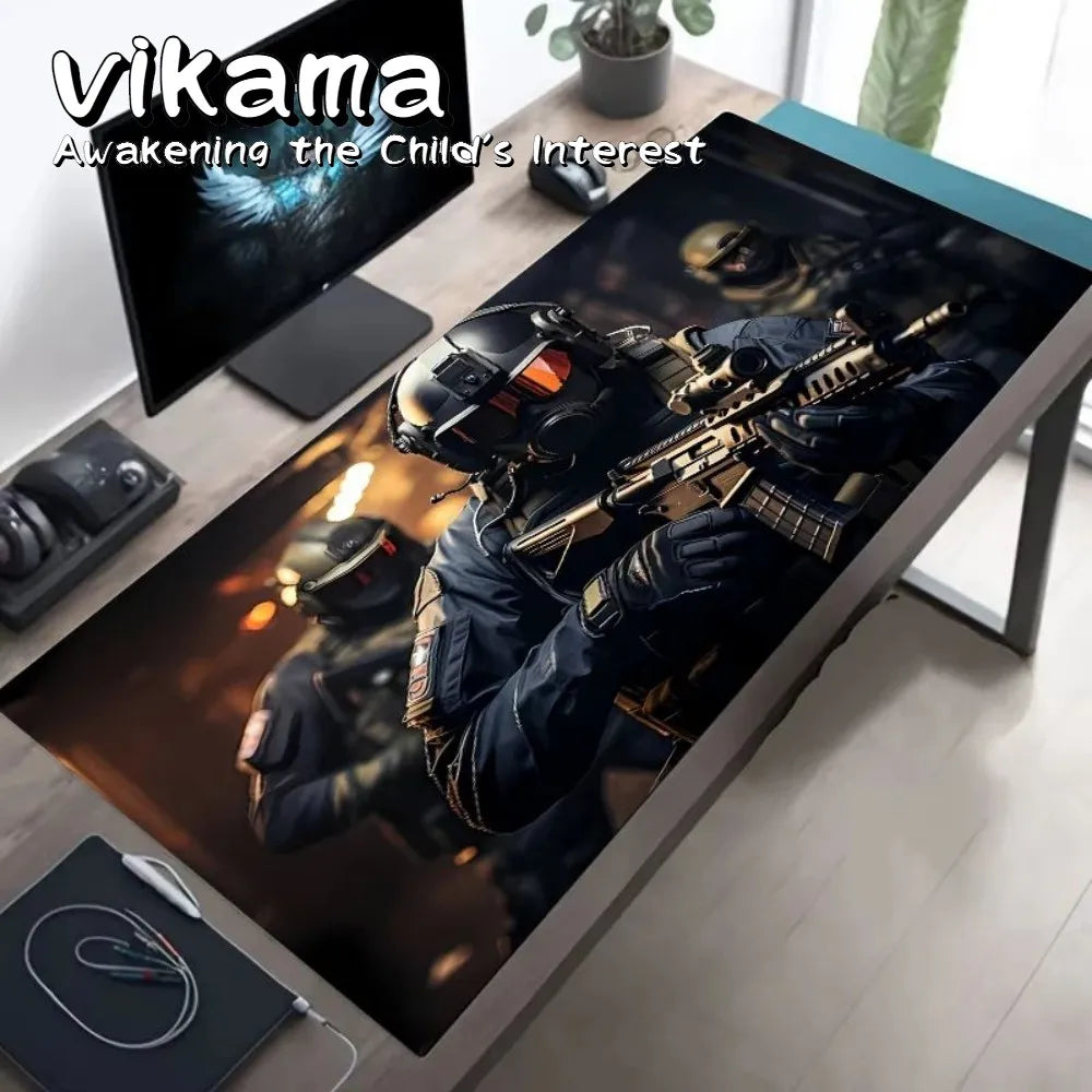 VIKAMA Gaming Mouse Pad Non-Slip Waterproof Desk Mat Designed for FPS Gamers For PC Gaming room
