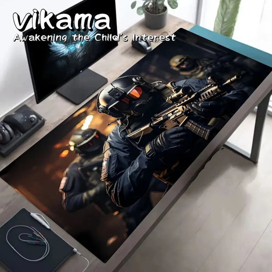 VIKAMA Gaming Mouse Pad Non-Slip Waterproof Desk Mat Designed for FPS Gamers For PC Gaming room