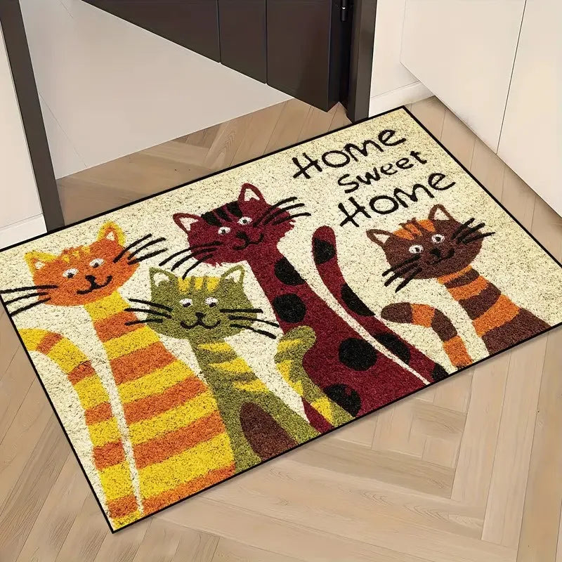 VIKAMA Cute Pet Sloth Corgi Non-Slip Doormat
