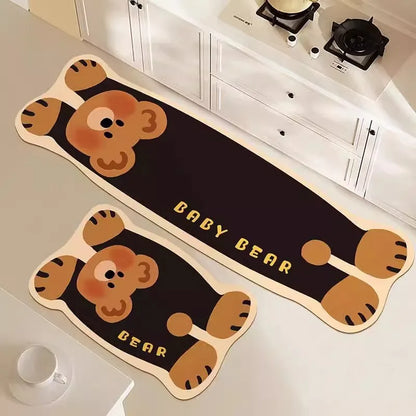VIKAMA Cartoon Diatom Kitchen Absorbent Mat