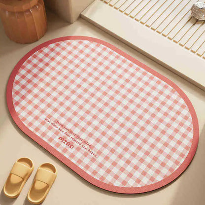 Quick-dry non-slip toilet bath mat