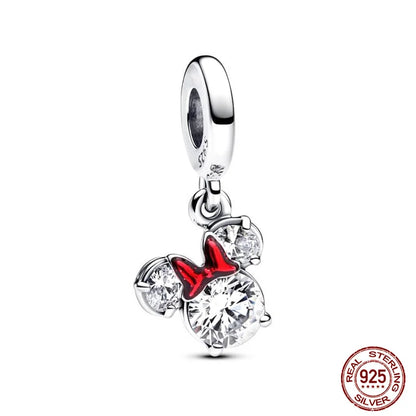 Disney S925 Sterling Silver Charm Beads For Women Bracelet