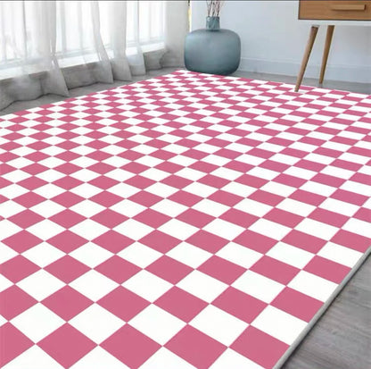 VIKAMA Green Checkered Floor Mat