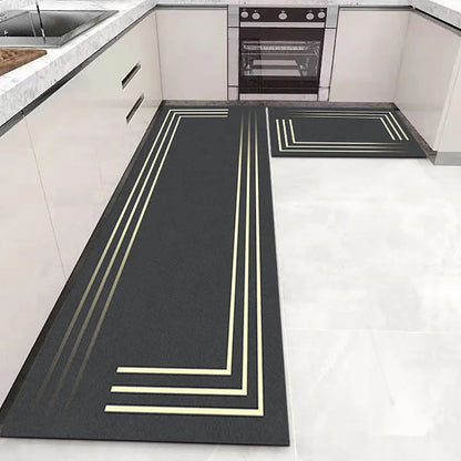 VIKAMA Kitchen Floor Mat Long Strip Non-Slip Corridor Bedroom Entrance Carpet