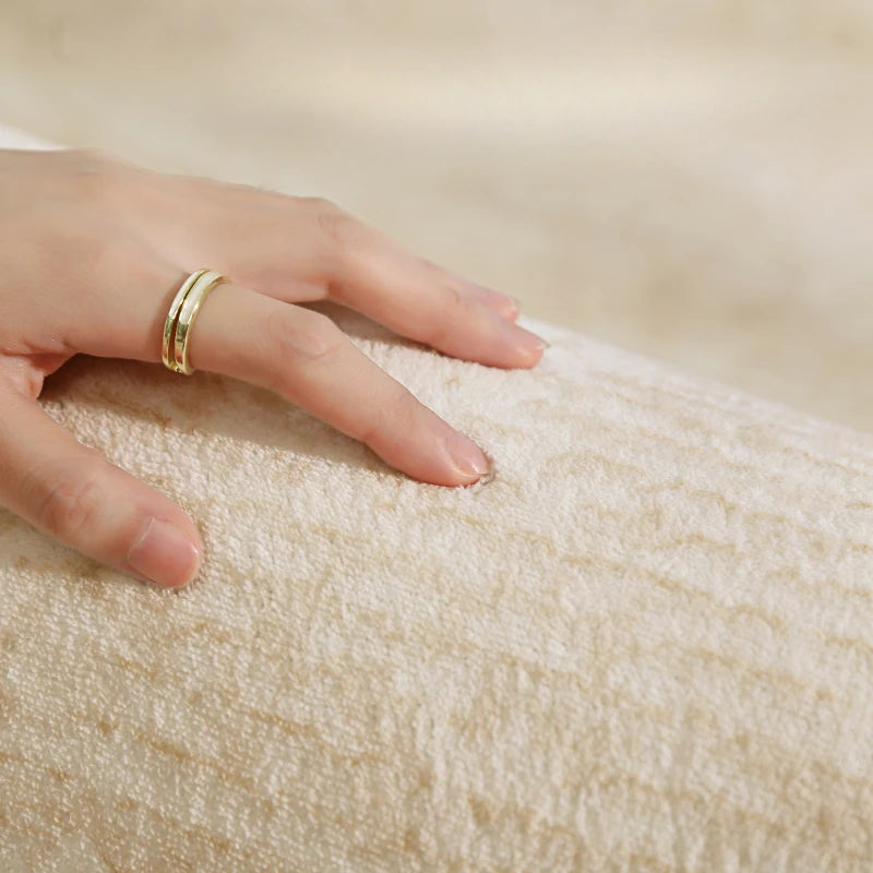 French Cream Waterproof Fluffy Thickened Area Rug