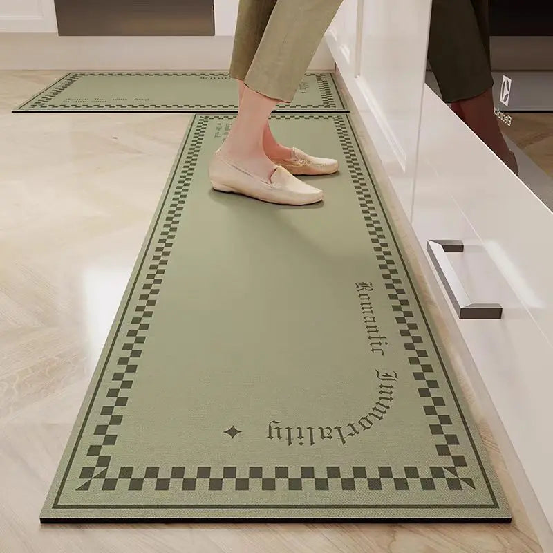 VIKAMA Diatomite Kitchen Mat Non-Slip Water & Oil Absorbent Floor Rug Bathroom Door Mat
