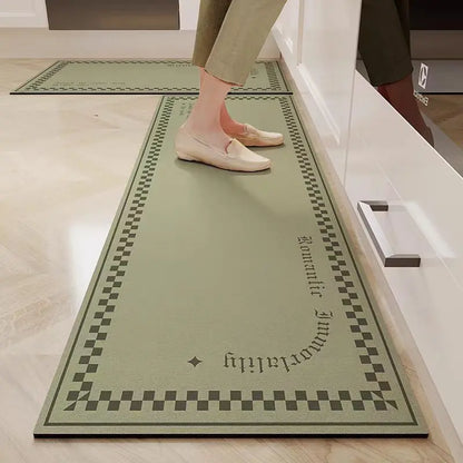 VIKAMA Diatomite Kitchen Mat Non-Slip Water & Oil Absorbent Floor Rug Bathroom Door Mat