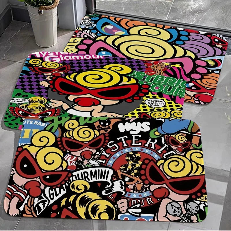 VIKAMA Washable Non-Slip Kids Room Rug
