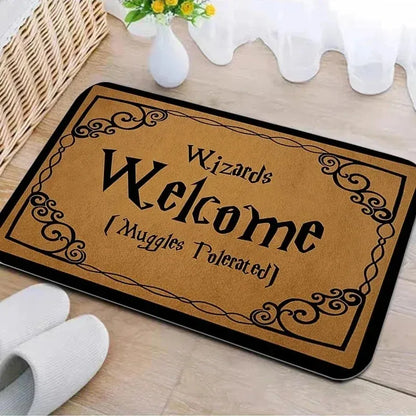 Welcome Home Door Mat Non-Slip Entrance Rug Indoor Kitchen Bathroom Bedroom Carpet Home Decor