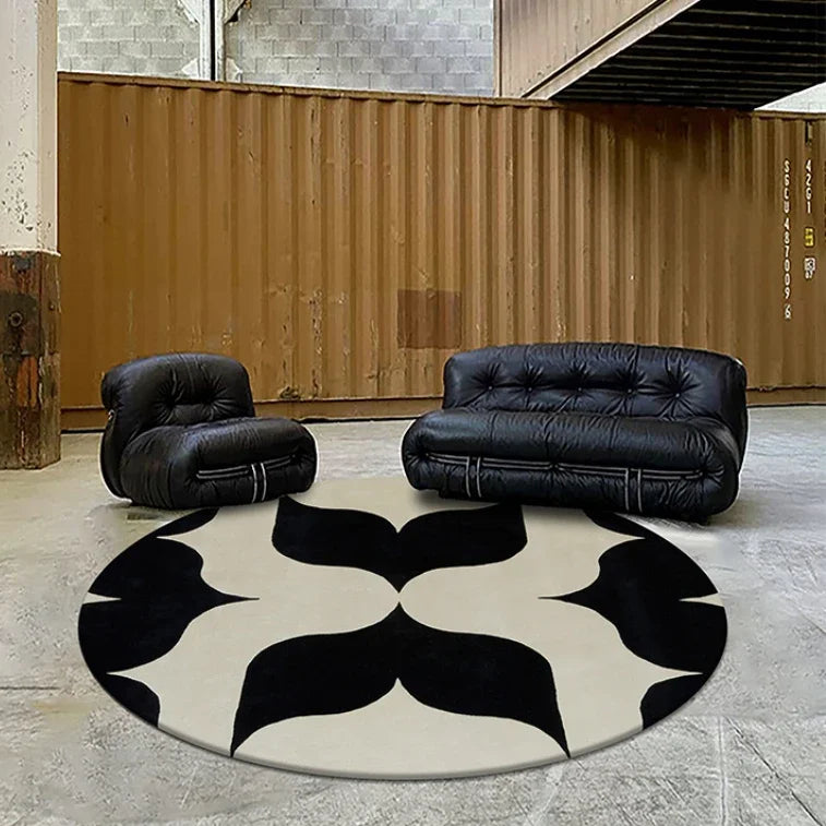Fluffy Soft Light Luxury Round Plush Area Rug