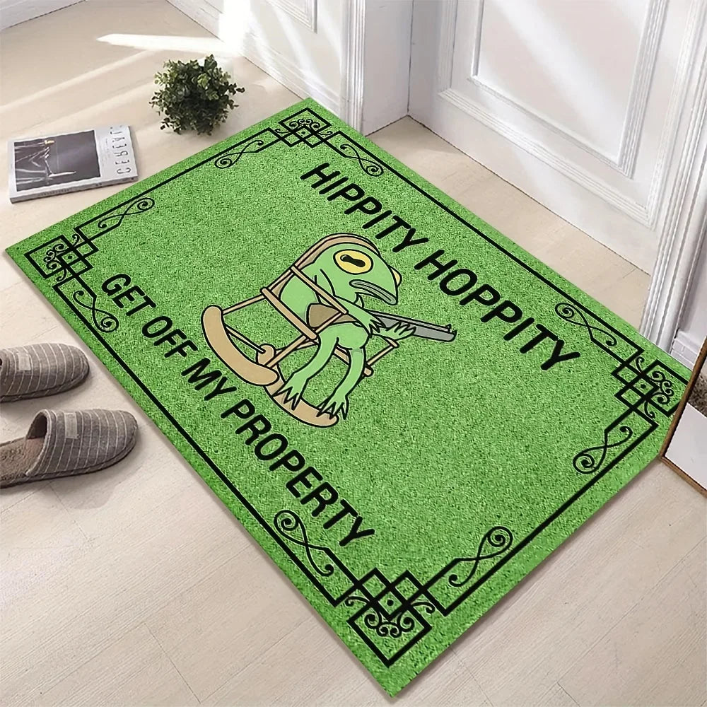 VIKAMA Cartoon Frog Welcome Non-Slip Doormat