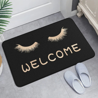 VIKAMA Eyelash Greeting Non-Slip Doormat