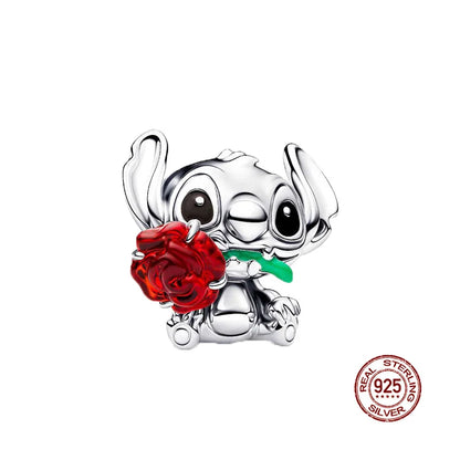 Disney S925 Sterling Silver Charm Beads For Women Bracelet