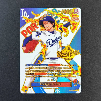 One Piece Dodgers Luffy Ace EB02 010 Foil Promo Card