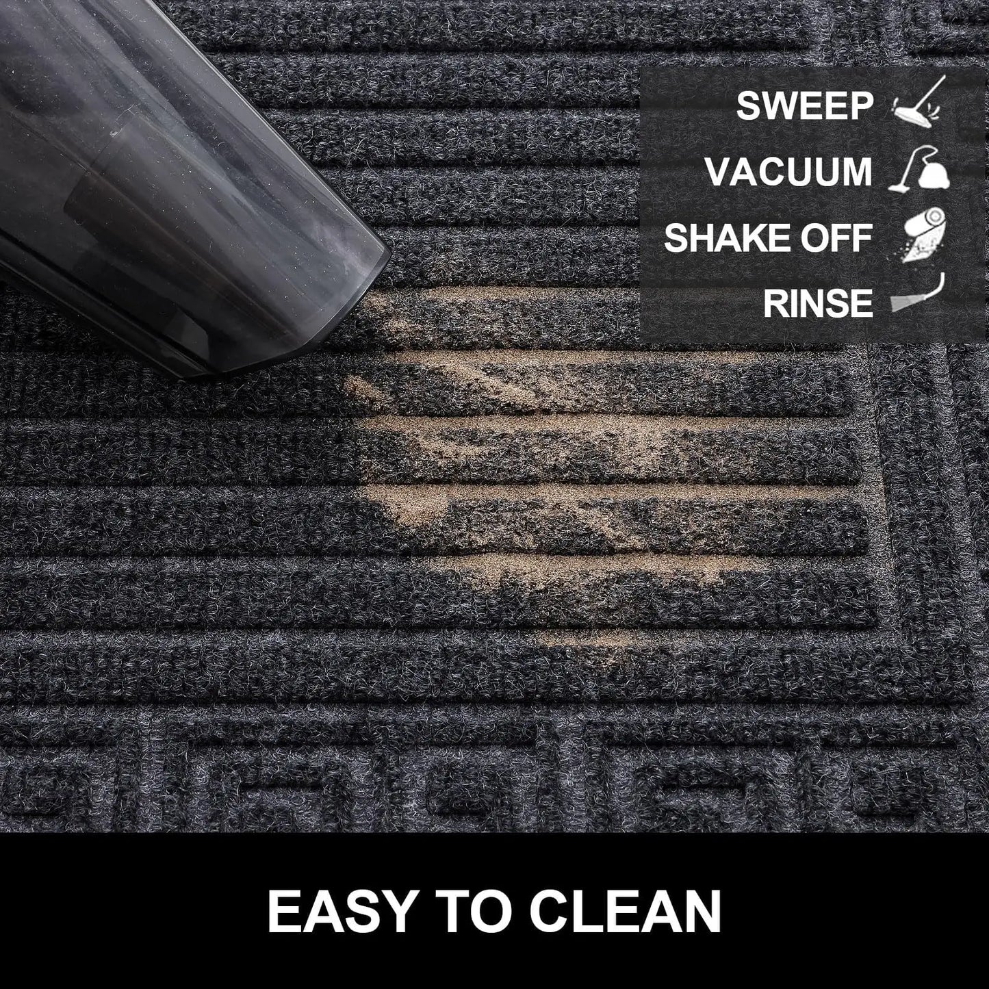 Olanly Low-Profile Dirt-Trapping Non-Slip Doormat