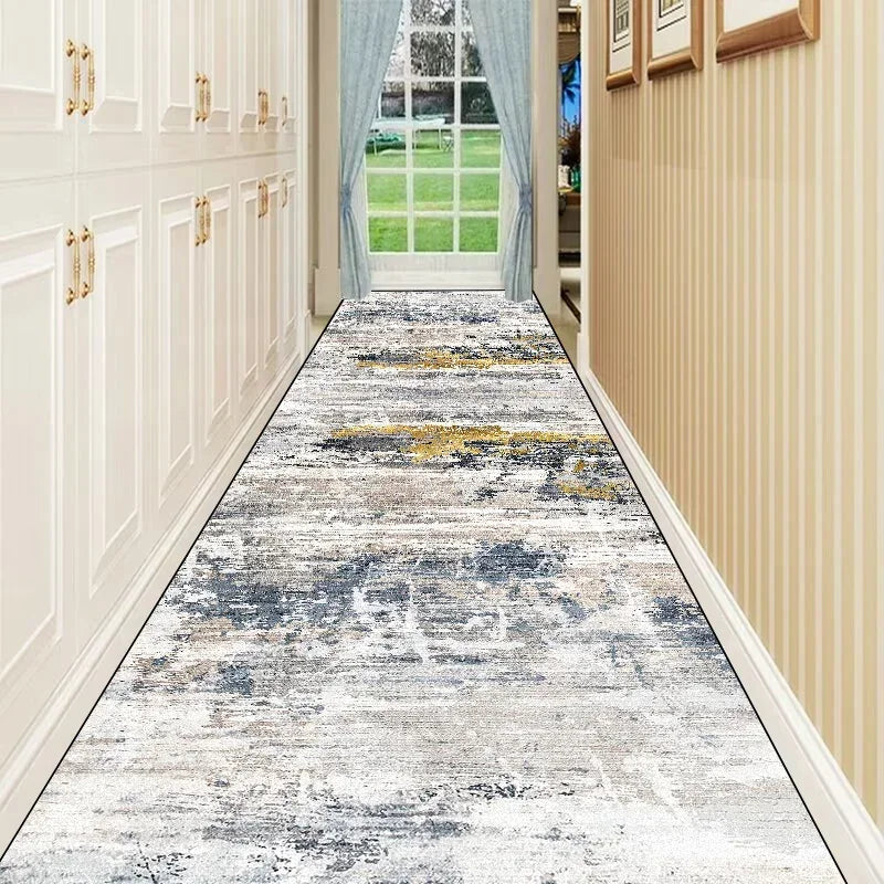 Nordic Abstract Long Corridor Runner Rug