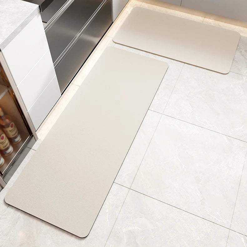 Long super absorbent diatomite kitchen rug non-slip washable entrance mat