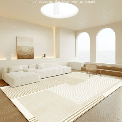 Japanese Minimalist Plush Non-Slip Area Rug