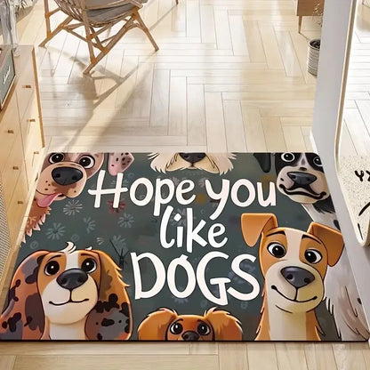 VIKAMA Cute Pet Sloth Corgi Non-Slip Doormat