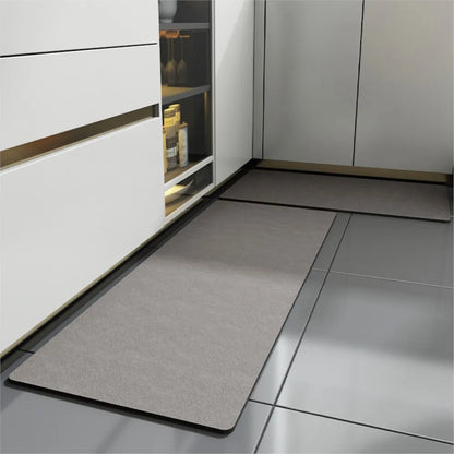 Diatomite Kitchen Floor Mat Super Absorbent Non-Slip Washable Long Entrance Rug
