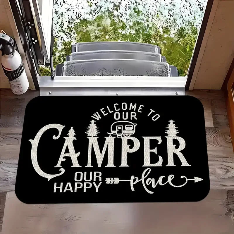 VIKAMA Camping Van Welcome Non-Slip Mat