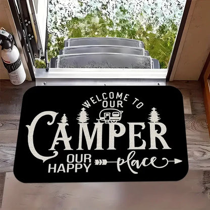 VIKAMA Camping Van Welcome Non-Slip Mat