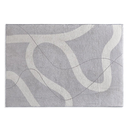 Japanese Minimalist Plush Non-Slip Area Rug