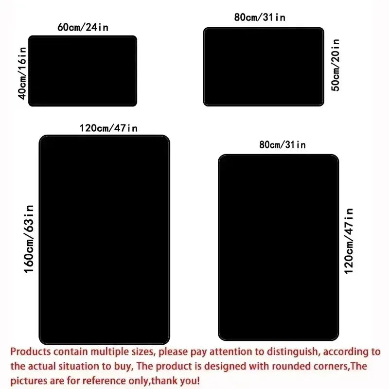 VIKAMA Aladdin Magic Carpet Minimalist Ethnic Rug Soft Non-Slip Living Room Kids Room Decorative Floor Mat Home Decor