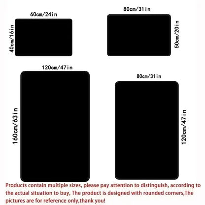 VIKAMA Aladdin Magic Carpet Minimalist Ethnic Rug Soft Non-Slip Living Room Kids Room Decorative Floor Mat Home Decor
