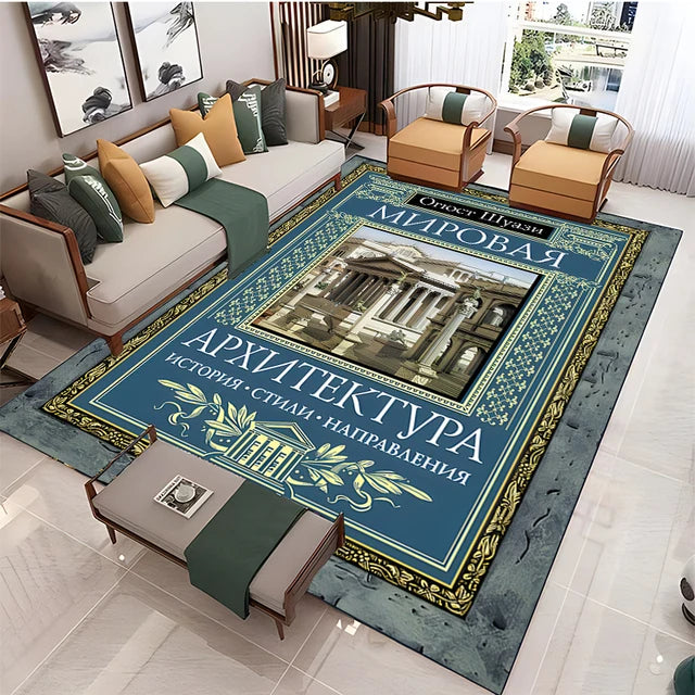 Freemasonry Symbol Non-Slip Area Rug