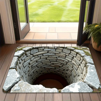 VIKAMA Stone Texture Anti-Slip Entrance Mat