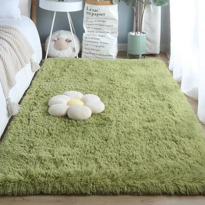 VIKAMA Scandinavian Wool Rug Soft Washable Living Room Bedroom Office Kids Carpet Home Decor