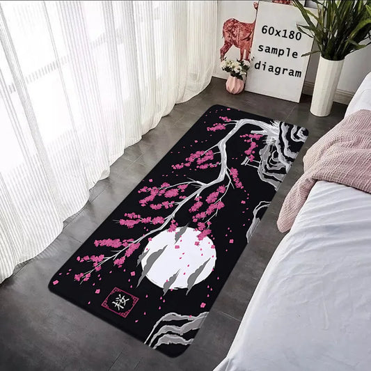 Japanese Sakura Moon Carpet Rug