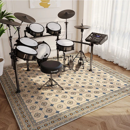 Modern Abstract Music Symbol Area Rug