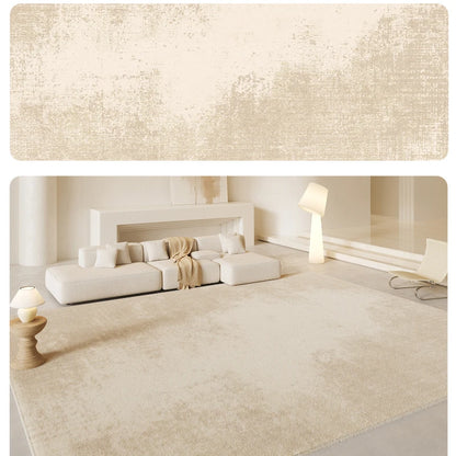 French Cream Waterproof Fluffy Thickened Area Rug
