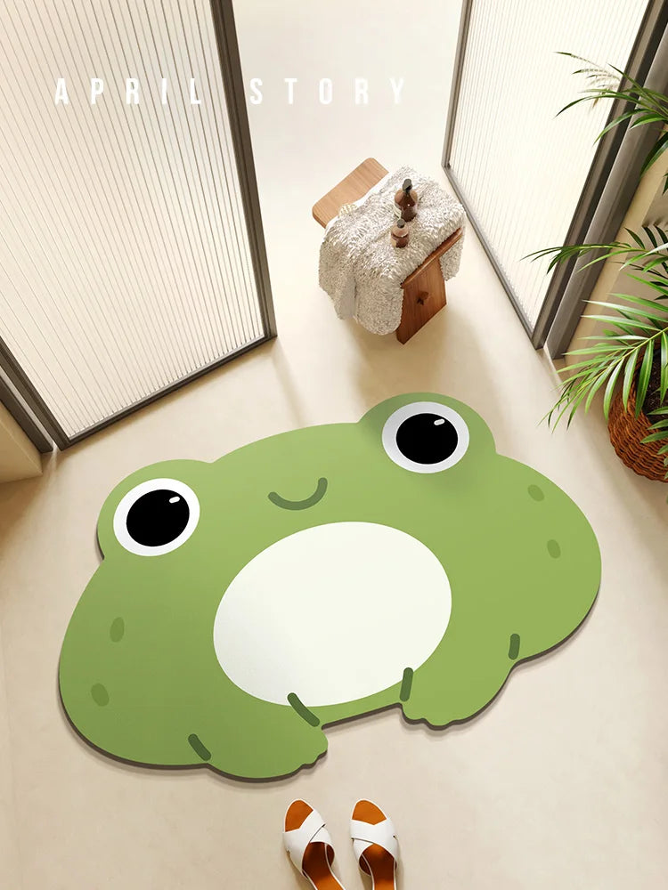 Anti-slip quick-dry cat bathroom mat