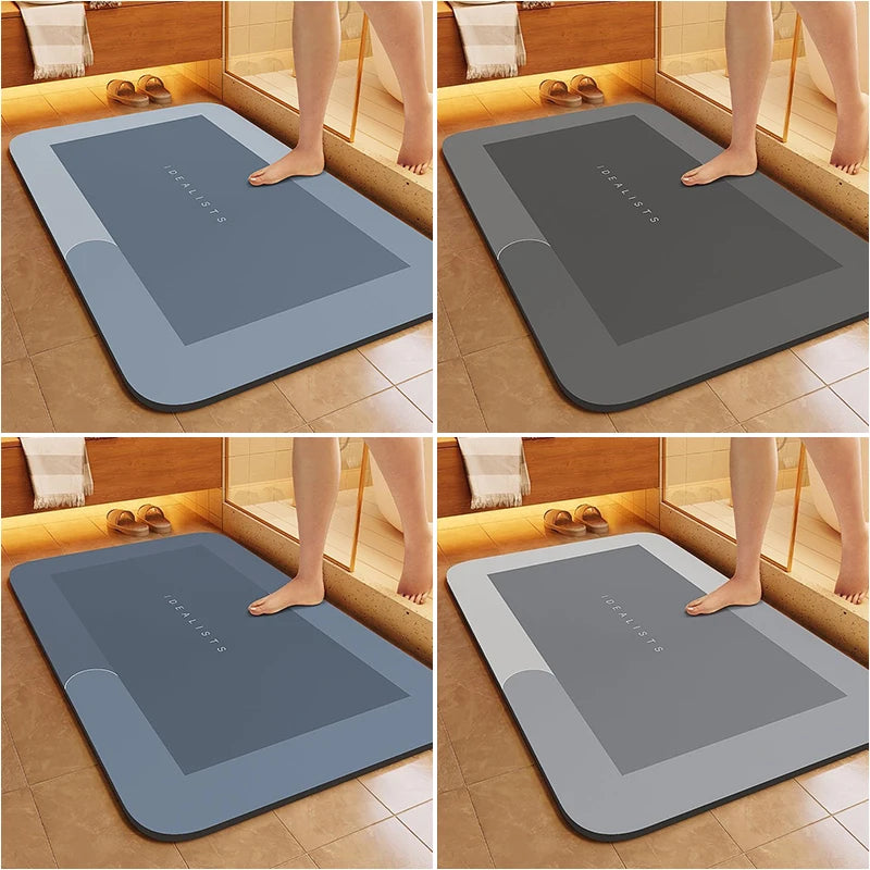 Thick quick-dry non-slip bath mat