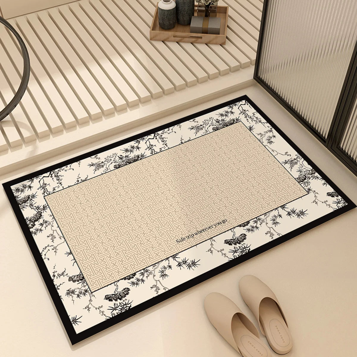 French Diatom Mud Bathroom Non-Slip Floor Mat
