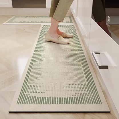 VIKAMA Diatomite Kitchen Mat Non-Slip Water & Oil Absorbent Floor Rug Bathroom Door Mat