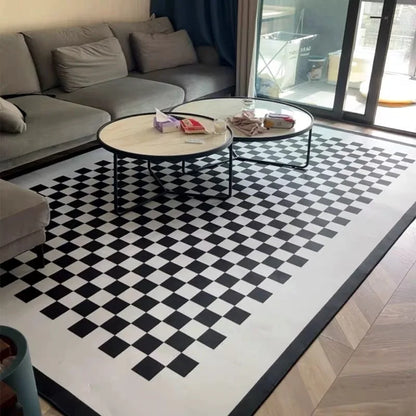 VIKAMA Green Checkered Floor Mat